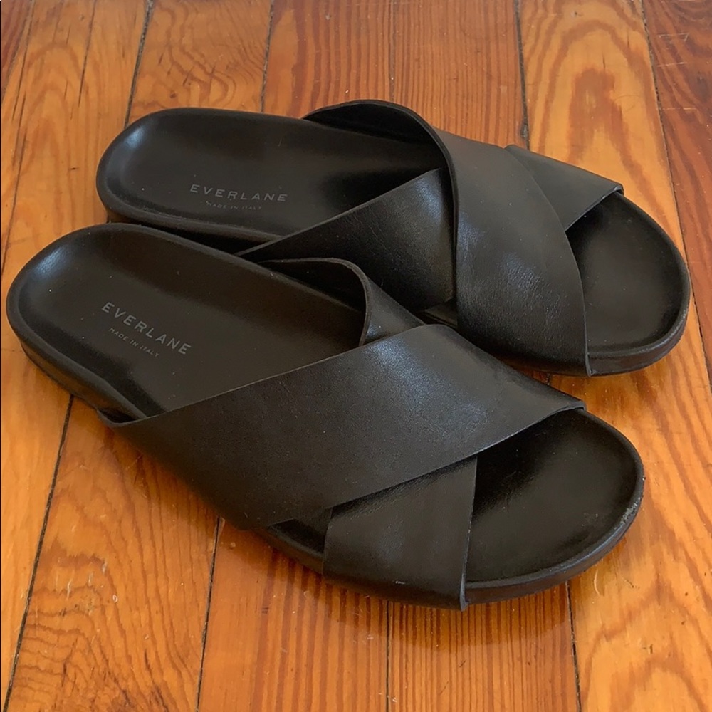 Everlane “The Form Crossover Sandals”